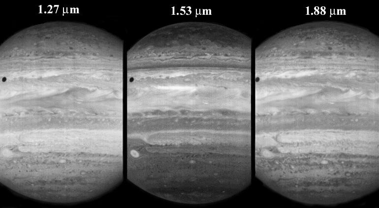 IR-Aufnahmen von Jupiter