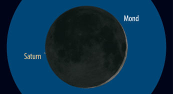 Mond bedeckt Saturn am 25. Oktober