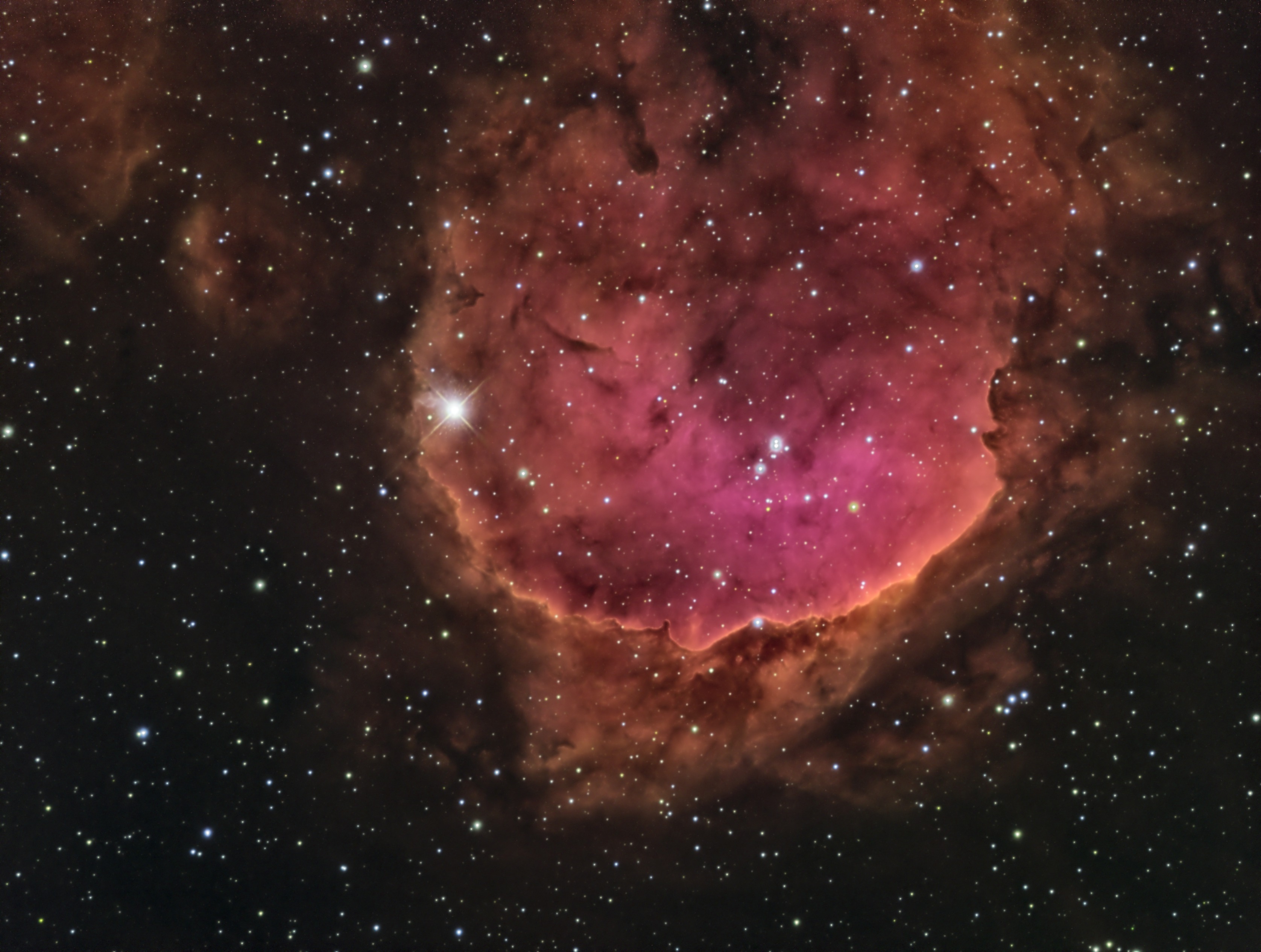 NGC 3324 narrowband b