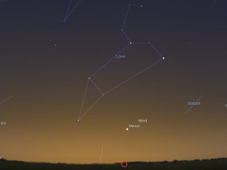 Merkur und Mond am 29.9.2016 um 6:30 MESZ
