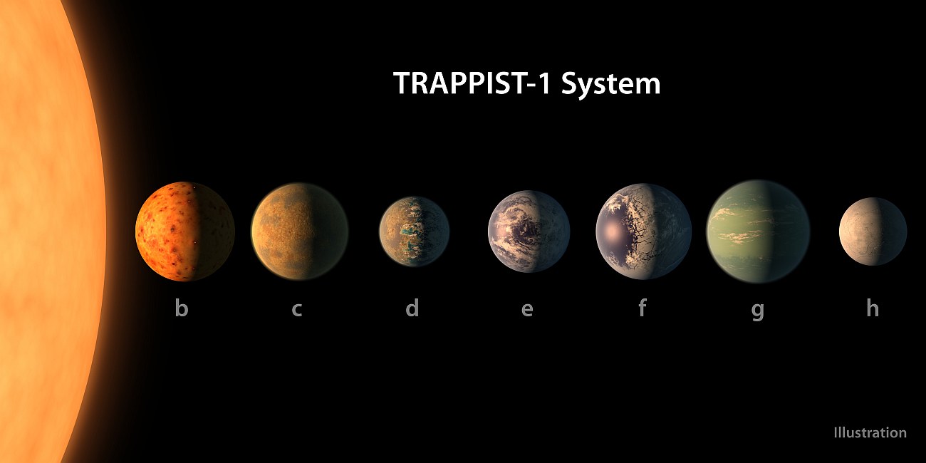 Comparing the TRAPPIST-1 planets