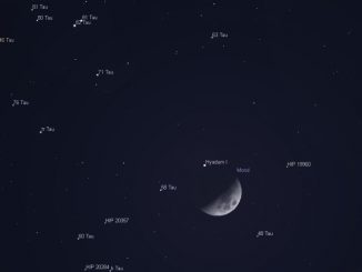 Mond in den Hyaden 4.3.2017
