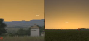 Venus Abend- und Morgenstern März 2017