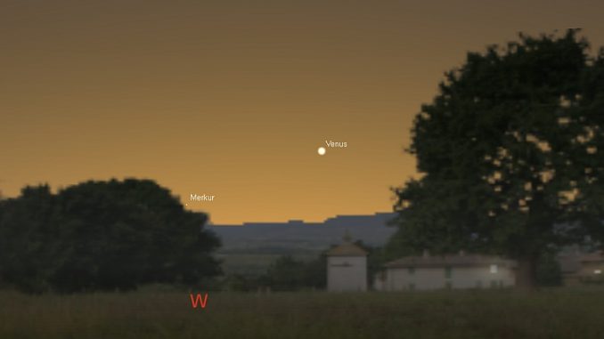 Venus bei Merkur 18.3.2017