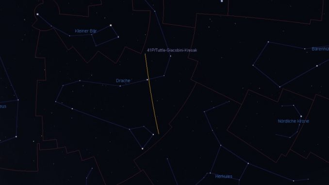 Komet 41P im Drachen