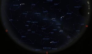 Astrovorschau November: Himmelsanblick am 1.11.2018 20h