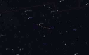 Bahn von (3) Juno vom 12. bis 25.11.2018.(Stellarium)